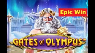 Gates Of Olympus Free Spins Bonus | Pragmatic Play Online Casino Slot Machine EPIC WIN screenshot 4