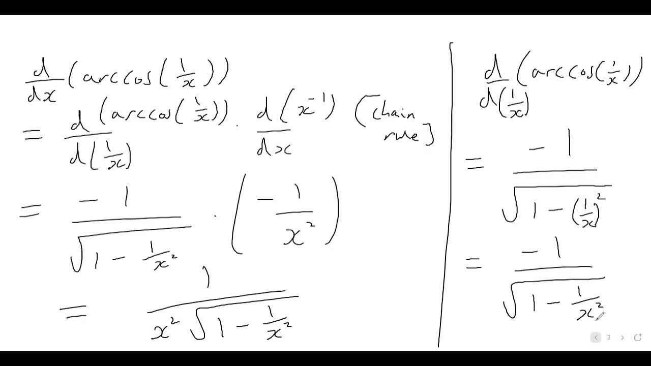 WHAT IS THE DERIVATIVE OF Arccos 1 x AND WHY IS THE RESULT what-is-the-derivative-of-arccos-1-x-and-why-is-the-result