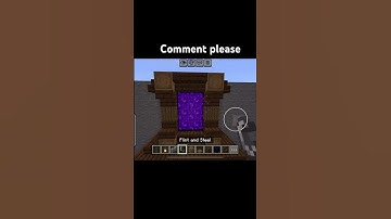 Minecraft nether portal decoration 🍀🥰#like #shorts #netherportal