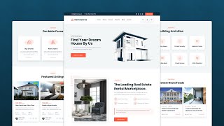 Creating a React based real estate website template using react-bootstrap