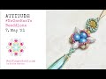 BEADINGSCHOOL by Erika: Attitude earrings - beading tutorial #NoOneHasToBeadAlone