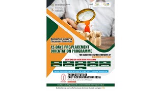 Inaugural Session of Pre-Placement Orientation Programme for CMA Qualified Candidates of December