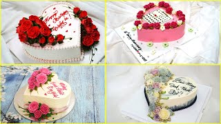 Top Decorate Beautiful Heart Cake With Buttercream Flowers | Tổng Hợp Mẫu Bánh Tim Trang Trí Hoa Đẹp