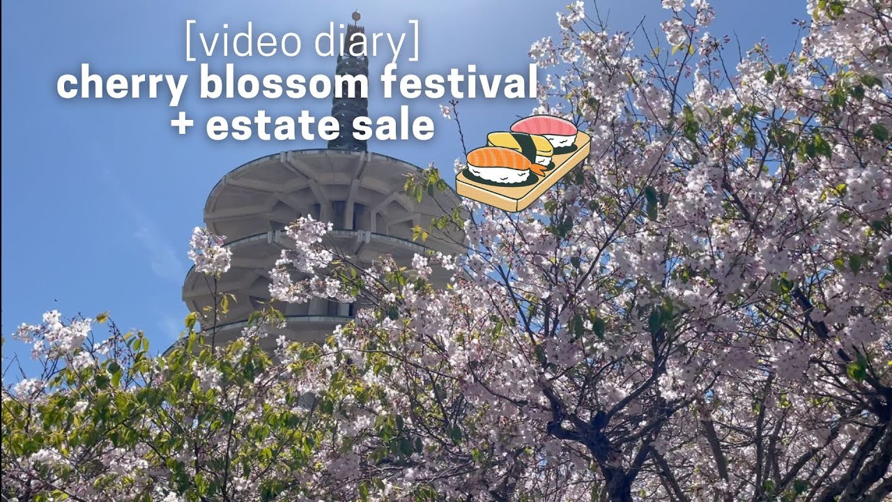 estate sale and japantown's cherry blossom festival - YouTube