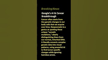 Google’s DeepSomatic: How AI Is Transforming Cancer Detection, A New Era in Cancer Diagnostics