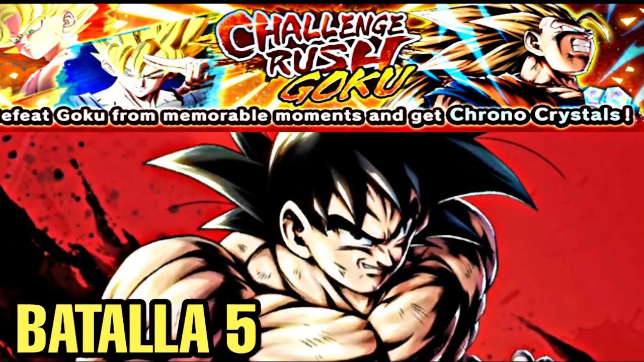 BATALLA 5 | CHALLENGE RUSH GOKU | TEAM ANDROID - SAIYAN | DRAGON BALL LEGENDS