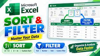 Details MS Excel Sort & Filter Full Tutorial | Practical Examples Guide