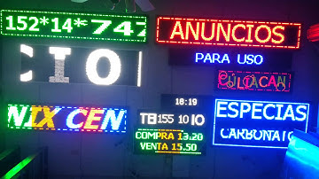 ANUNCIO LED PROGRAMABLE