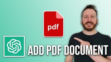 How To Add A PDF Document To ChatGPT 2024