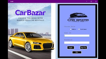 Car Rental Management System using C#