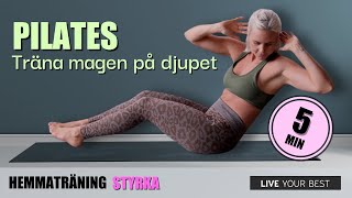 Pilates Magträning - 5 Minuter Effektiv Hemmaträning För Starkare Core