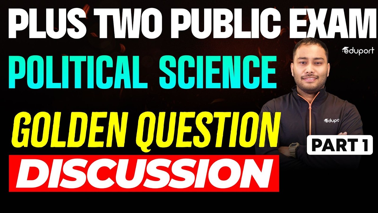 Plus Two Political science | Golden questions | Eduport Plus Two