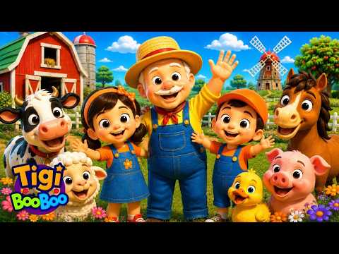🥚🐄 Old MacDonald Had a Farm 🐄 | Surprise Eggs Animals Song – TigiBooBoo Kids songs