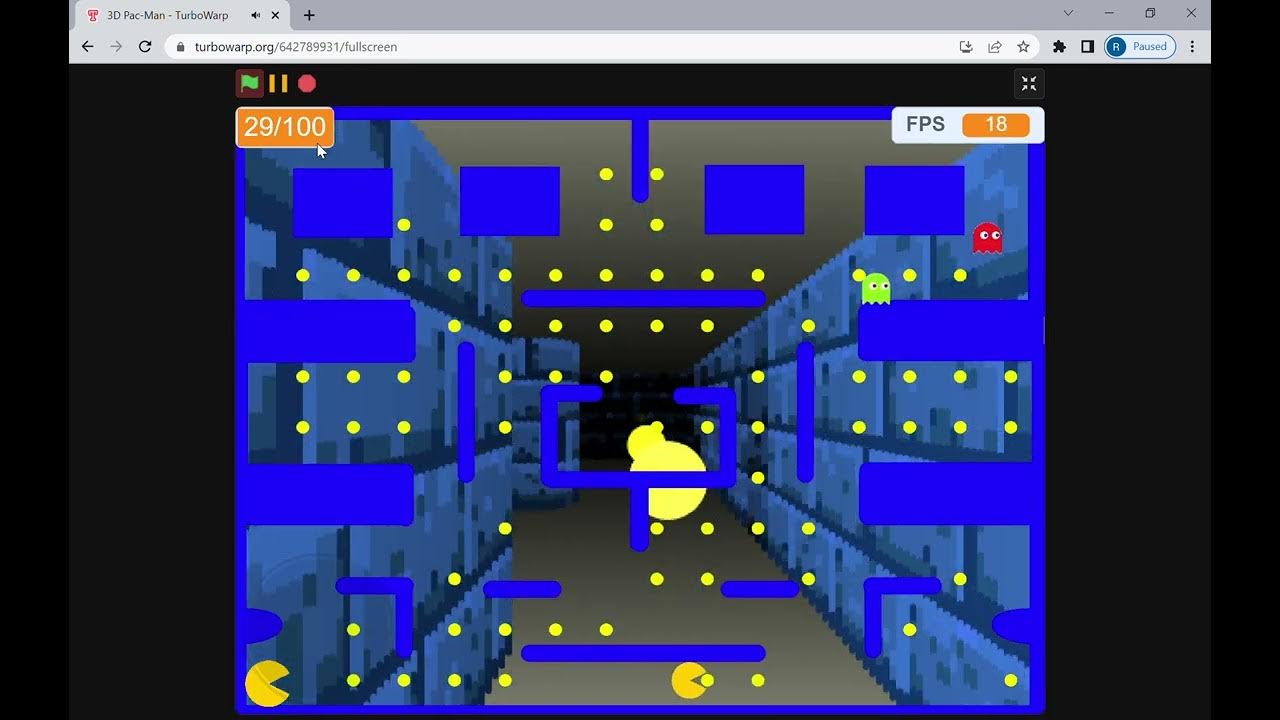 3D Pac Man on Scratch - YouTube
