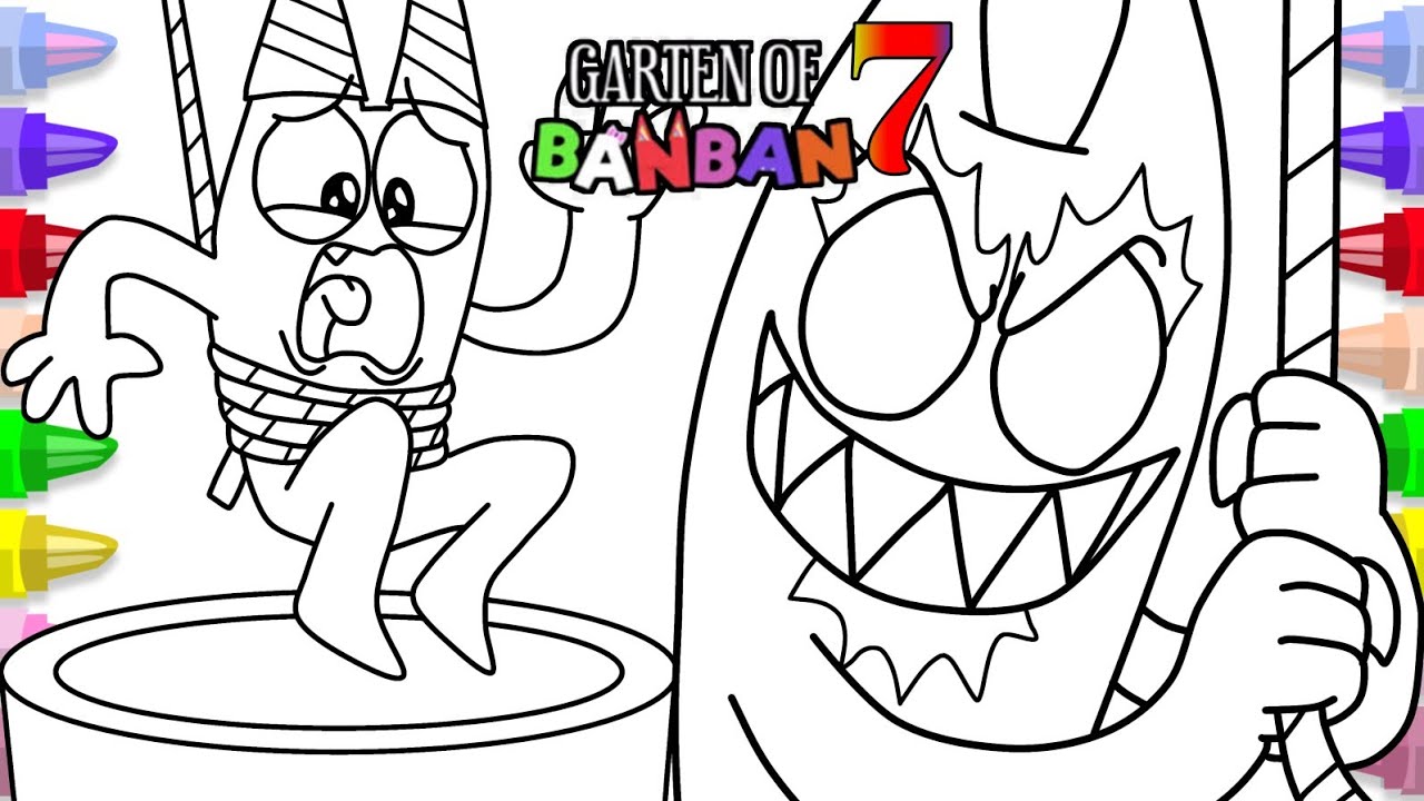 Garten Of Banban 7 | BANBAN'S EVIL BROTHER: FLUMBO?! | Coloring Pages ...
