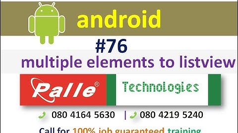 adding multiple elements to list view row