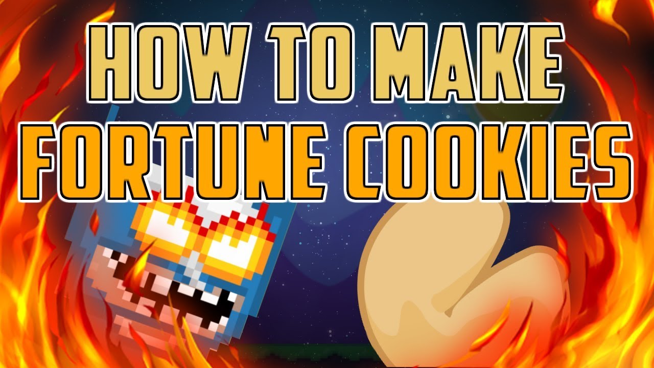 How to make fortune cookies - Growtopia - YouTube