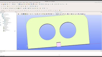SALOME SHAPER tutorial 2-holed plate