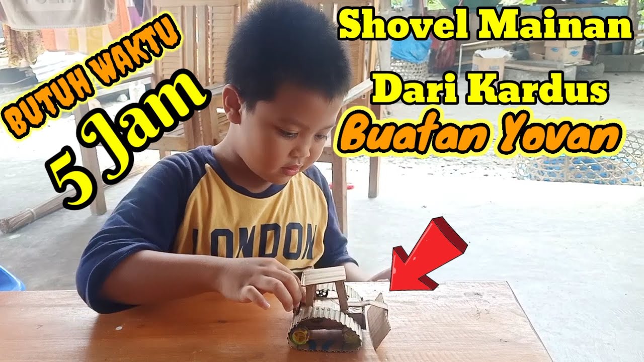 Shovel Mainan  Terbuat dari Kardus  Buatan Yovan Anak  