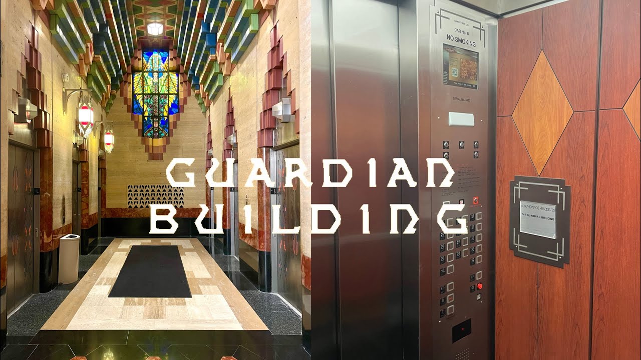 ПОТРЯСАЮЩЕЕ здание! Модернизированные лифты Haughton Traction North | Здание Guardian | Детройт, ...