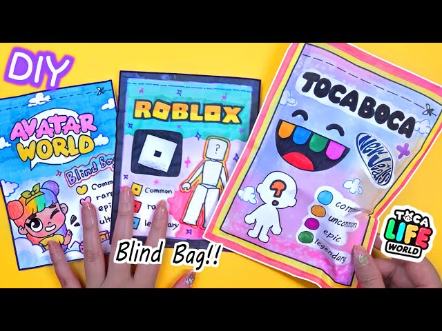 Paper Diy✨Blind Bag Unboxing #outfits #avatarworld #tocaboca #roblox  #newjeans 