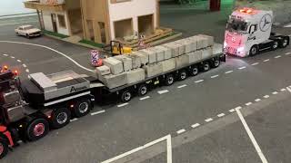 New Broshuis 1/14 low loader 7 axle Fury Bear - YouTube