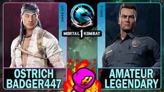 MK1 Ostrich Badger447 (LIU KANG) VS Amateur Legendary (T-1000)🥊Mortal Kombat 1🥊4K 60ᶠᵖˢ