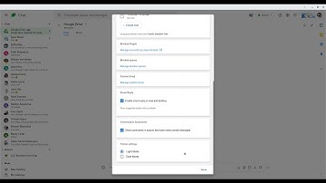 Google Chat Notification Settings
