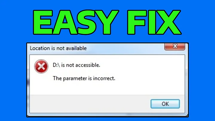 How To Fix The Parameter is Incorrect Error On External Hard Drive in Windows