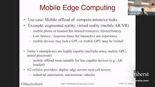 UMass CS677 (Spring'23) -   Lecture 22 -  Edge Computing, CDNs, and Web Caching