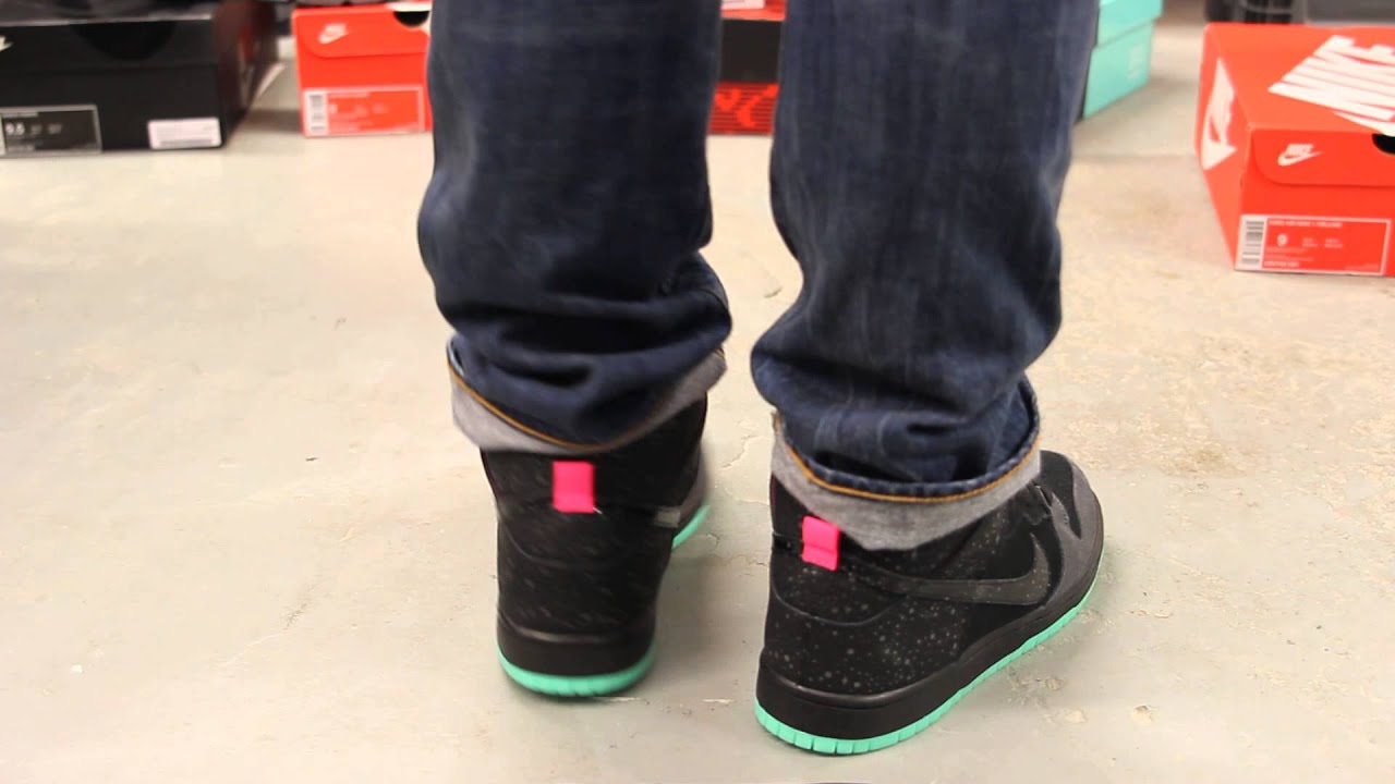 Nike SB Premier High Premium "Northern Lights" On-feet Video at Exclucity - YouTube
