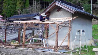 並べない薪小屋が完成しました