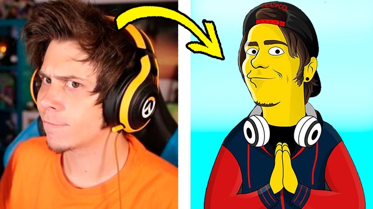 ASÍ SE VERÍAN ESTOS 7 YOUTUBERS SI FUERAN PERSONAJES DE CARICATURAS