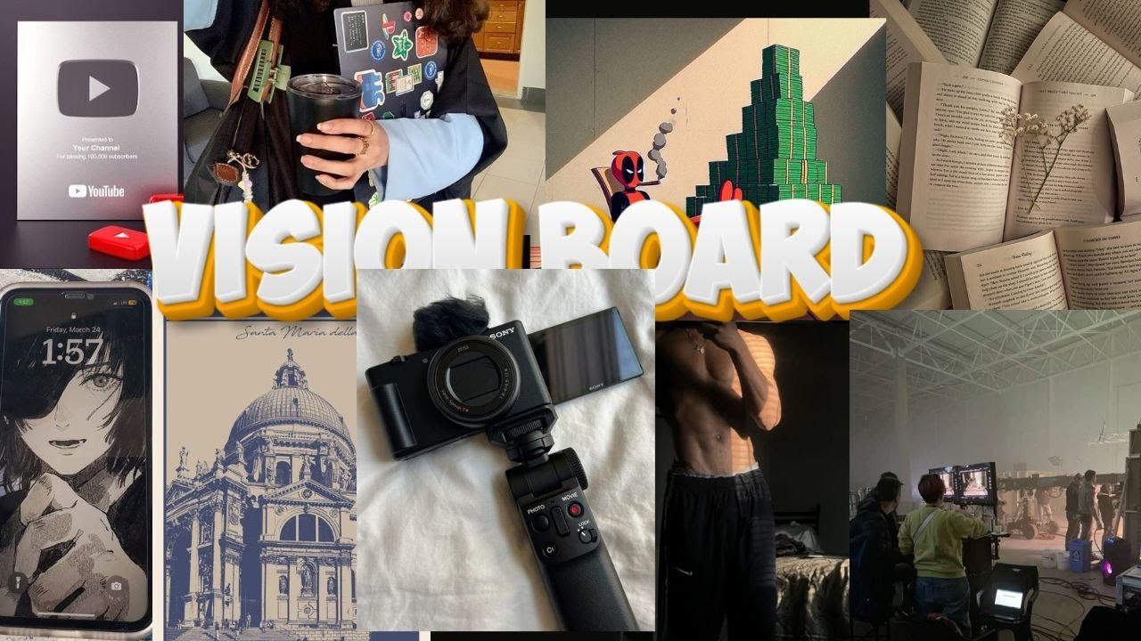 Crafting My Dream Vision Board : Manifest Your Goals in 2025 - YouTube