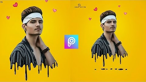 PicsArt Amazing portrait Dripping Effect ||  Easy Picsart Dripping Photo editing Tutorial 2020