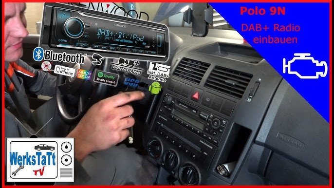 Volkswagen Polo [9n3] 2 DIN Radio einbauen [Rückfahrkamera