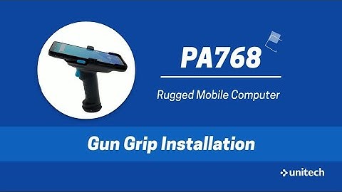 【Rugged Touch Computer】PA768 Gun Grip Installation