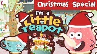Christmas Songs For Kids - I'm A Little Teapot Christmas Rhyme | Cuddle Berries Christmas Carols
