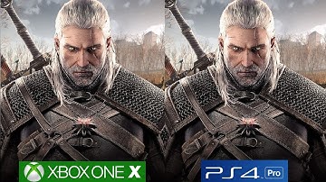 The Witcher 3 Wild Hunt - Xbox One X vs PS4 Pro Graphics Comparison [4K/60fps]