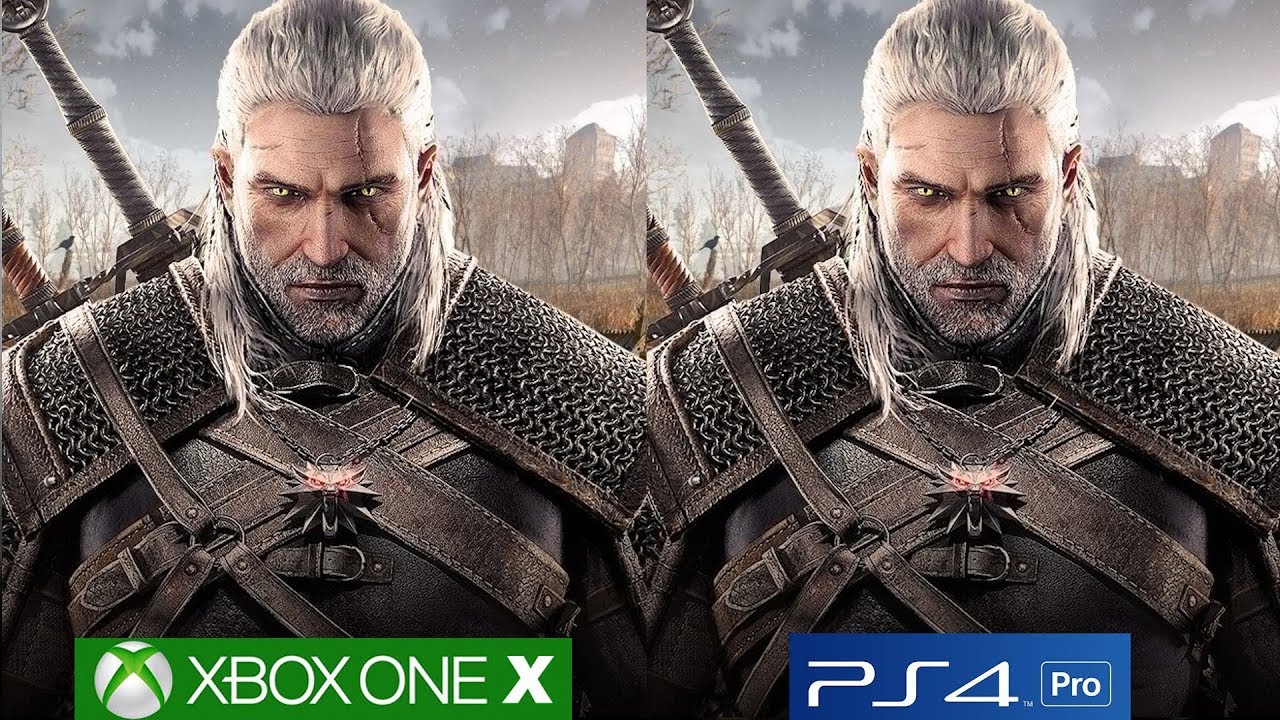 The Witcher 3 Hunt - Xbox One X vs PS4 Pro Comparison [4K/60fps] - YouTube