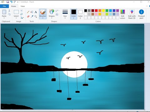 Step by Step how to draw in ms paint for begingers - YouTube