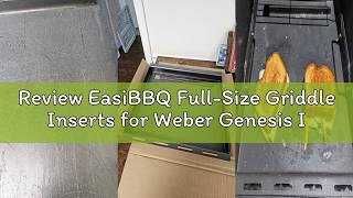 Review EasiBBQ Full-Size Griddle Inserts for Weber Genesis II 300 Series Grill, Flat Top Grill Gridd