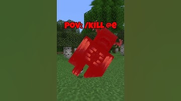 POV: You Enter /Kill @e #minecraft #gaming #shorts