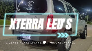 LED LICENSE PLATE LIGHTS | how to | 2nd gen Nissan XTERRA | Amazon AUXLIGHT / AUXITO installation