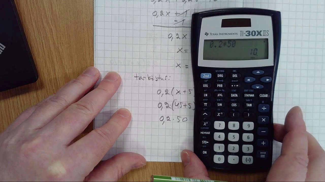 Matematiikka 8lk. - 6 Yhtalöharjoittelua