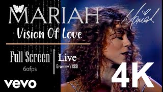 Mariah Carey - Vision Of Love Grammy's 1991 - 4K QUALITY (VERY HD) - Best quality