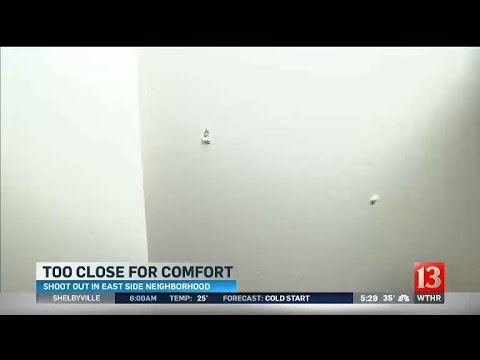 Home hit by stray bullets