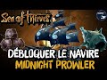 Tuto dbloquer set de navire midnight prowler pavillon voiles coque sea of thieves 2024 