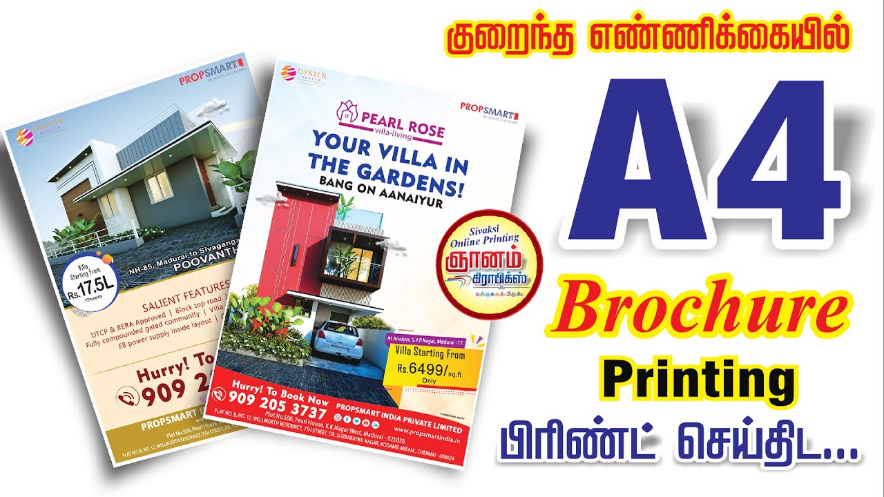 A4 Notice Printing | Real Estate Brochure Printing