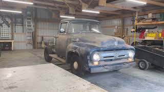 1956 Ford F100 Big Window pulled from a barn and on the road!